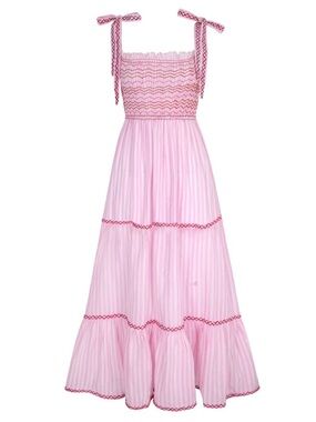 Pink City Prints Smocked Dress